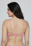 Zivame Padded Plunge Wired Medium Coverage Tshirt Bra - Rose Tan — thumbnail 2